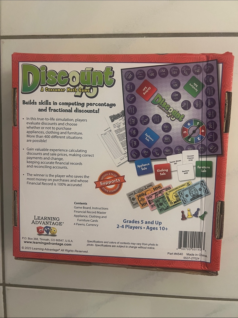 NWT Discount Consumer Math Game - Picture 2 of 2